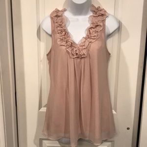 Adiva sleeveless blouse blush pink size M